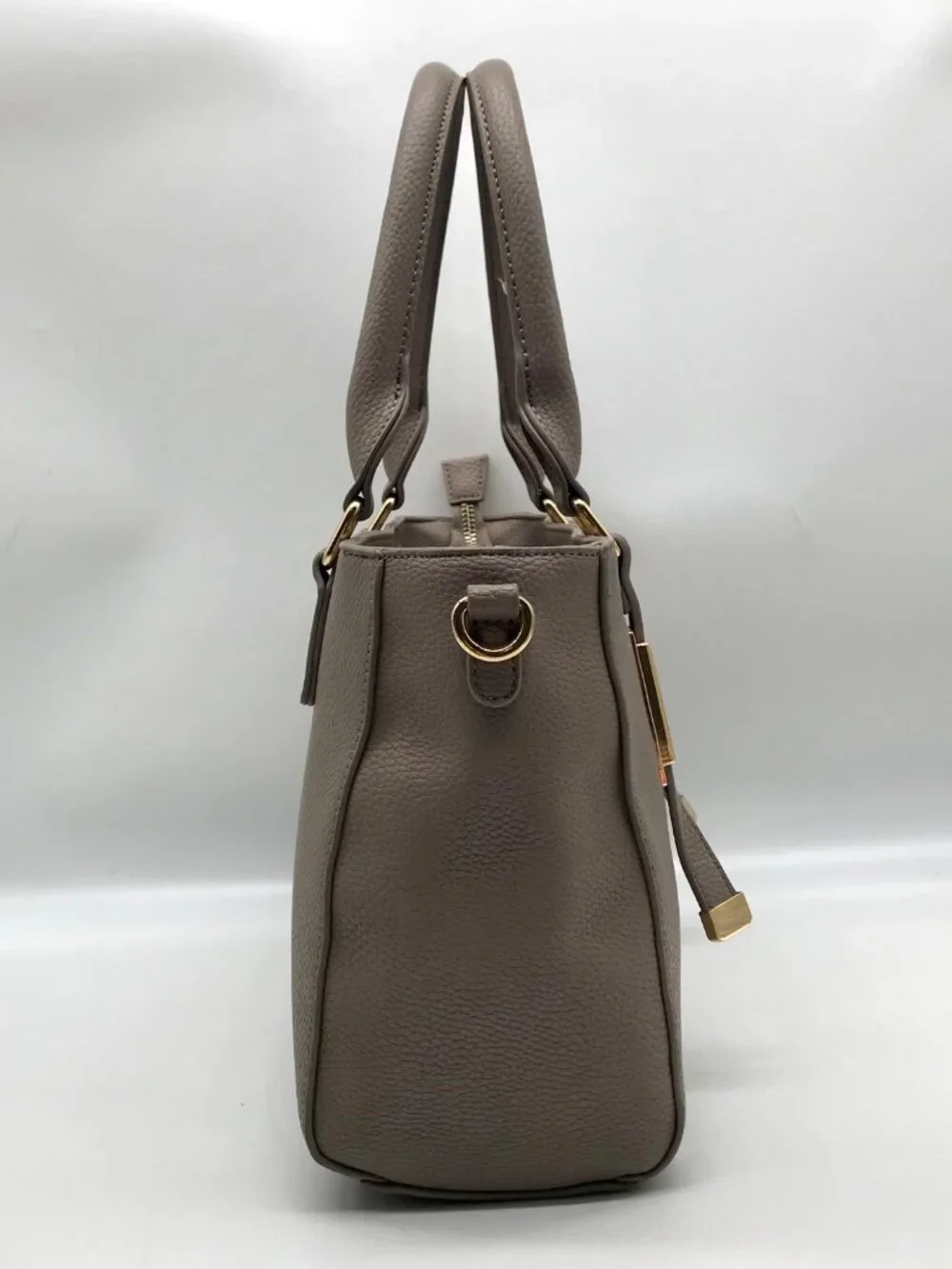 Miztique Gray Pebbled Satchel Bag